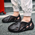 Cross-border 47 Large Size Kanye Same Solid Color Coconut Hole Shoes Men's Trendy Couples Hollow Roman Sandals Beach Shoes